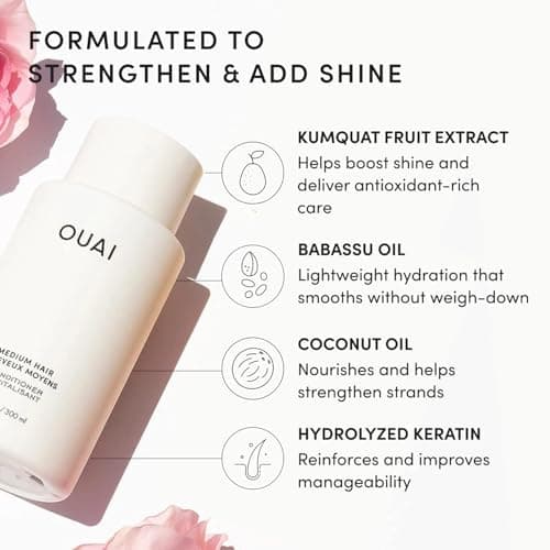 OUAI Medium Hair Shampoo and Conditioner Set - Sulfate-Free Shampoo and Conditioner for Women & Men - Made with Keratin, Shea Butter & Avocado Oil - Free of Parabens & Phthalates ( thumbnail 5