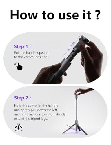 LISEN [0.01s-Open] Phone Tripod for iPhone, 67" Selfie Stick Tripod with Remote, Extendable Cell Phone Tripod Stand, Perfect for Travel Video Recording Live Stream Vlog for iPhone  thumbnail 9