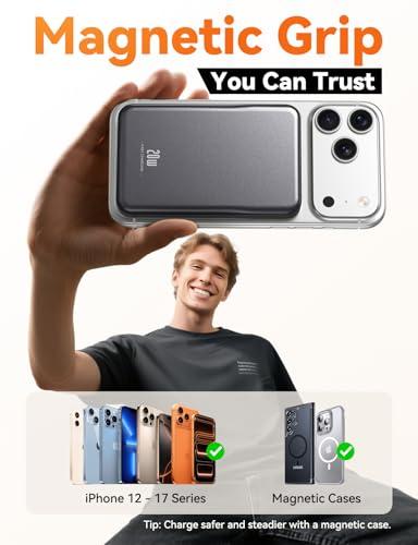 Cargador Portátil Magnético Aobbow 10000mAh Magsafe con Carga Rápida 20W para iPhone