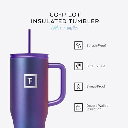 Termo IRON °FLASK Co-Pilot 40 oz con Aislamiento
