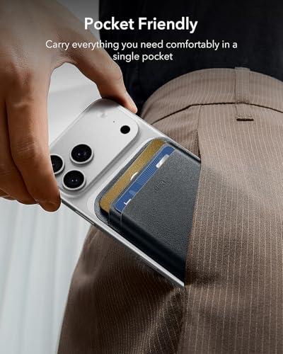 Billetera Magnética ESR MagSafe para 5 Tarjetas con Bloqueo RFID + Sticker Incluido