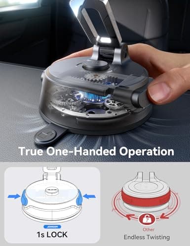 Soporte JOYROOM para iPhone Tri-Fold MagSafe con Succión Pro y Base de Gel