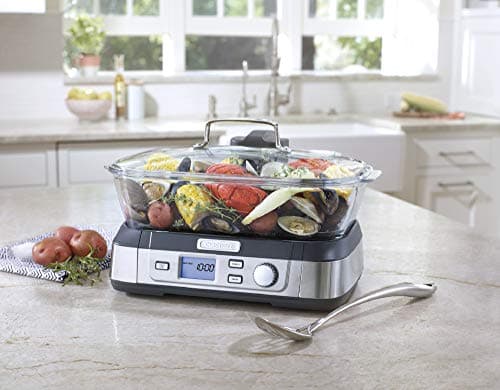 Miniatura de Vaporera Cuisinart de Vidrio Digital, 5 Litros y 5 Ajustes Preprogramados 5