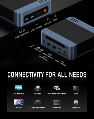 BOSGAME E5 11 Pro Mini PC, AMD Ryzen 5400U 4C/ 8T, Business Home Office PC
