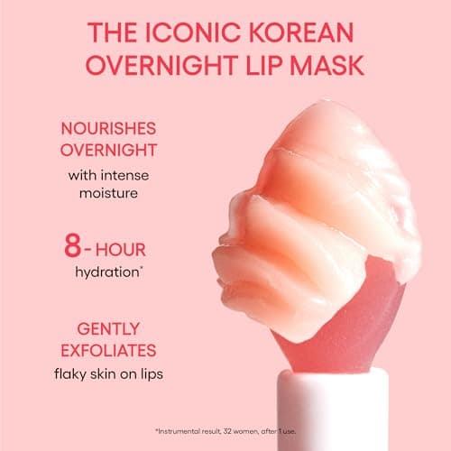 LANEIGE Lip Sleeping Mask: Hydrating & Nourishing Korean Overnight Lip Treatment Mask with Shea Butter, Vitamin C & Murumuru, Antioxidants For Flaky, Dry Lips | Korean Skin Care, B thumbnail 4