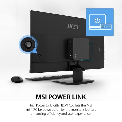 msi PRO MP273 E14A 27-inch IPS 1920 x 1080 (FHD) Gaming Office Monitor, 144Hz, Free-Sync, HDMI, DisplayPort, VGA Port, VESA Mountable, Tilt, Speaker, 4-Side Slim Bezel 1ms, Black thumbnail 8