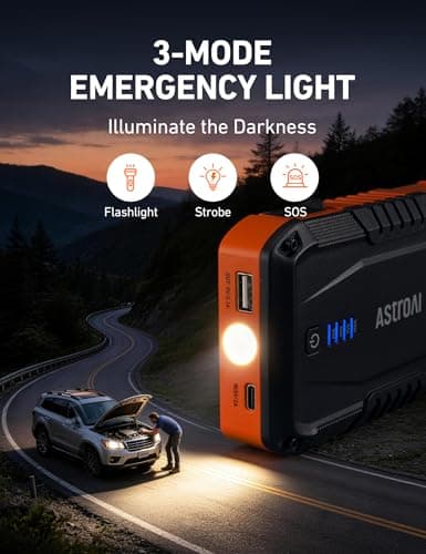 Miniatura de AstroAI S8: Arrancador de Baterías de Auto Portátil 1500A 5