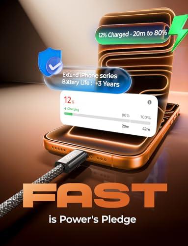 Miniatura de Paquete de 5 Cables LISEN USB-C a USB-C 60W de Carga Rápida 5