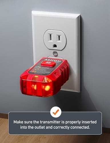 AstroAI Circuit Breaker Finder with GFCI Outlet Tester, Electrical Tester Tool for Home/Workshop Circuit Tracing, Quickly Locates Breakers with Indicators thumbnail 5