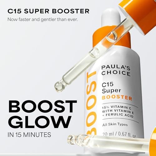 Paula's Choice BOOST C15 Super Booster, 15% Vitamin C Serum for Face, Face Serum with Vitamin E & Ferulic Acid for Discoloration & Glow, Fragrance-Free, 0.67 Fl Oz thumbnail 4