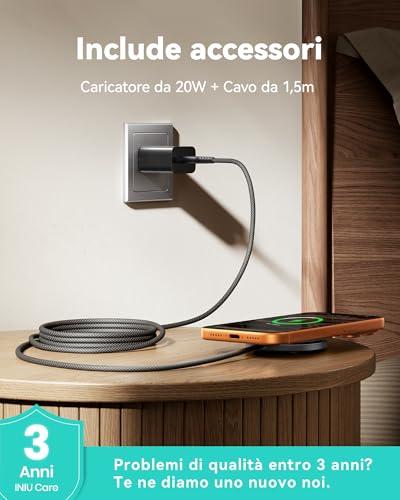 Cargador Magnético Inalámbrico INIU Qi2 de 15W con Ventilación