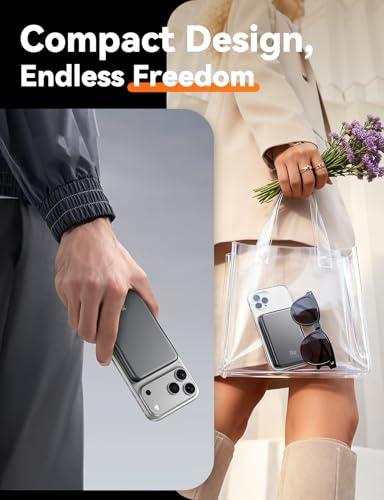 Cargador Portátil Magnético Aobbow 10000mAh Magsafe con Carga Rápida 20W para iPhone