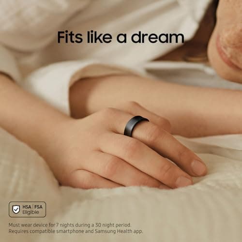 SAMSUNG Galaxy Ring, AI Smart Ring, Size First w/Sizing Kit, No App Subscription, Fitness Monitor, Sleep Tracker, Up to 7-Day Battery, Size 5, Titanium Silver [US Version, 1Yr Manu thumbnail 2