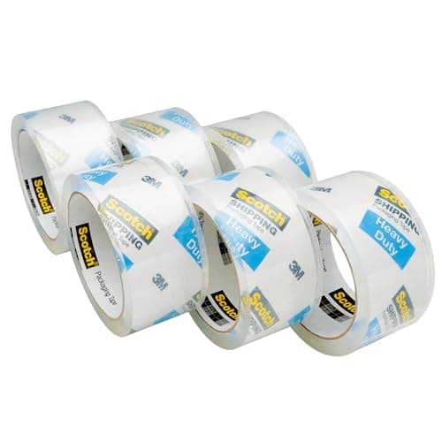 Scotch Heavy Duty Shipping Packing Tape, Clear, Shipping and Packaging Supplies, 1.88 in. x 54.6 yd., 6 Tape Rolls thumbnail 12
