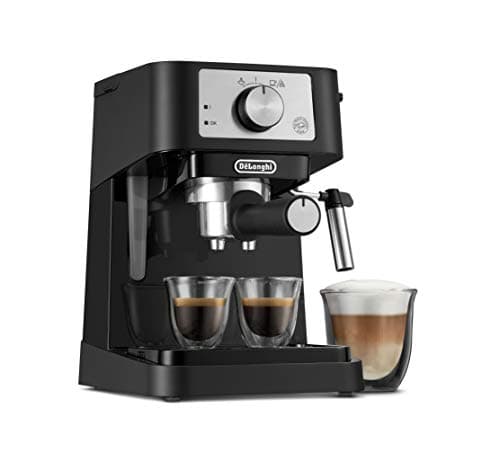 Miniatura de Cafetera Espresso Manual De'Longhi con Bomba de 15 Bares, Espumador y 2 Vasos Térmicos 2