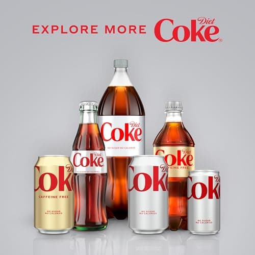 Diet Coke Caffeine Free Soda, 12 fl oz, 12 Pack (Package May Vary)