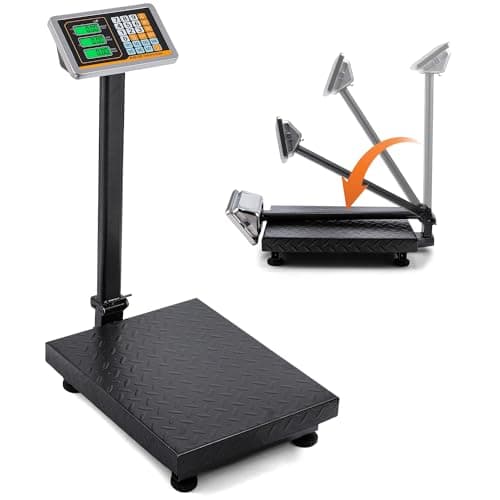 Báscula Digital de Plataforma Bonvoisin 300kg (660LBs) Uso Rudo con Conversión KG/LB