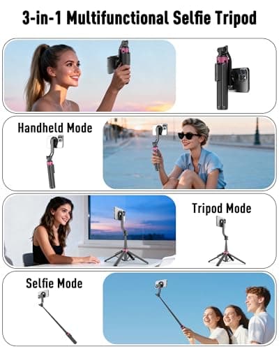 Trípode magnético para celular ACKIMA de 37'' con control remoto