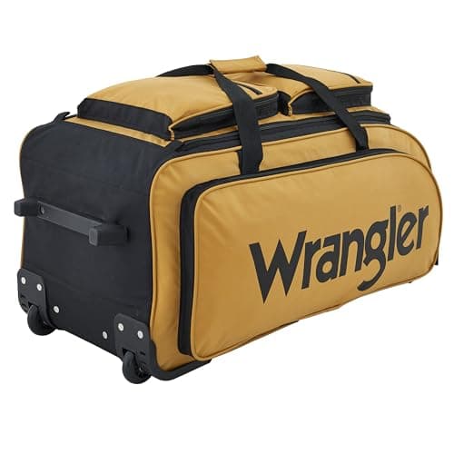 Wrangler Wesley Rolling Duffel Bag, Ambergold, Large 30-Inch thumbnail 5