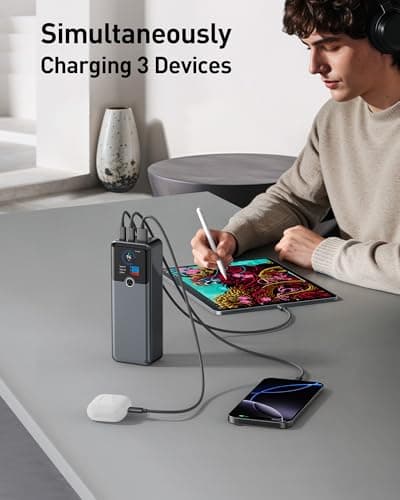 Power Bank SIXTHGU PowerTower para Laptop, 200W, 20,000mAh, Carga Rápida, Apto para Vuelos