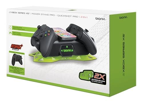 Bionik Power Stand Pro Bundle: Chargers for Xbox X, xbox controller charger, 2 in 1 Bundle, BNK-9126