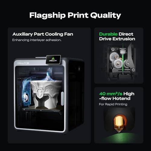 Creality K2 Combo (A) 3D Printer, Multicolor Printing with CFS, 600mm/s Printing Speed, 95% Pre-Assemble, Smart Al Camera & Auto Leveling, Next-Gen Direct Drive Extruder, Build Vol thumbnail 4