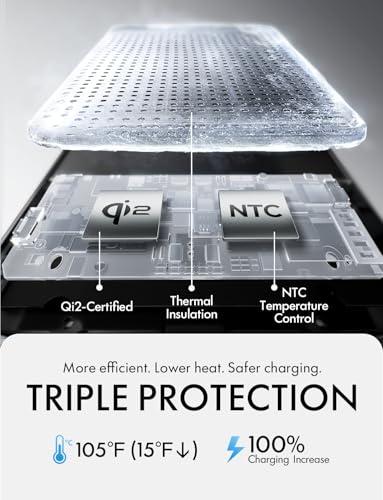 Miniatura de Power Bank LISEN Qi2 MagSafe 15W Ultra Delgado, Carga Rápida 5000mAh 4