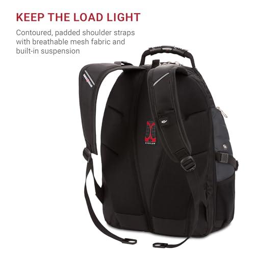 SWISSGEAR 1900 ScanSmart TSA Laptop Backpack Fits 17 Inch Laptop with RFID Protection and Tablet Pocket, Grey/Black, 19-Inch thumbnail 5