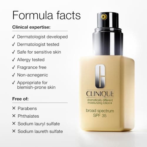 Clinique Dramatically Different Moisturizing Lotion+ SPF 35 | Face Moisturizer With SPF, Glycerin, & Hyaluronic Acid | Hydrating + Sun Protection, 2.5 Fl Oz thumbnail 12