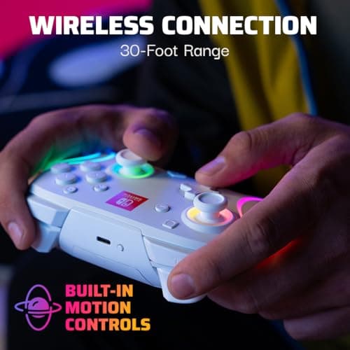 PDP Afterglow Wave Wireless RGB Gaming Controller for Nintendo Switch 2 thumbnail 6