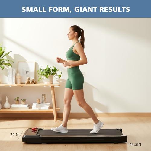 OLIXIS Walking Pad Treadmill for Home, Under Desk Treadmill for Small Space, Portable Design for Home Office Workouts, LED Display with Remote Control, Low Noise thumbnail 5
