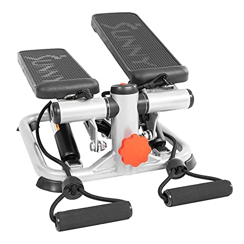 Mini Stepper 2 en 1 Sunny Health & Fitness Total Body con Bandas y Monitor Digital