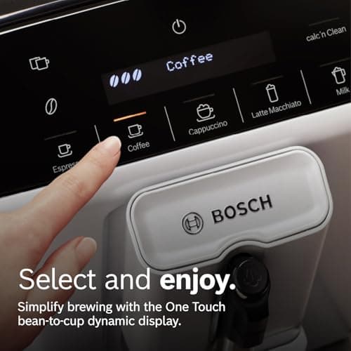 Miniatura de Cafetera Espresso Súper Automática Bosch Serie 300 con Molinillo y Varilla de Vapor 5