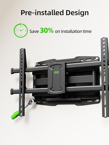 USX MOUNT Full Motion TV Wall Mount for 42-97 Inch TVs up to 150lbs, Swivel and Tilt Wall Mount TV Barcket with Extension, Max VESA 600x400mm & 16" Wood Studs，Fit Most 75 85 86 90  thumbnail 9