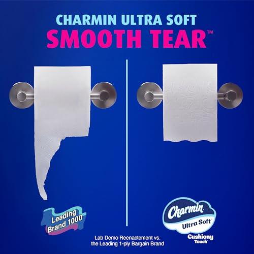 Charmin Ultra Soft Cushiony Touch Toilet Paper, 18 Family Mega XL = 126 Regular Rolls, 2-Ply, White thumbnail 8