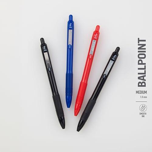 Zebra Pen Z-Grip Recycled Retractable Ballpoint Pens,1.0mm, Black Ink, Durable Metal Clip, 68% Recycled (GRS Certified; Global Recycled Standards), School & Office Supplies, 24-Pac thumbnail 4