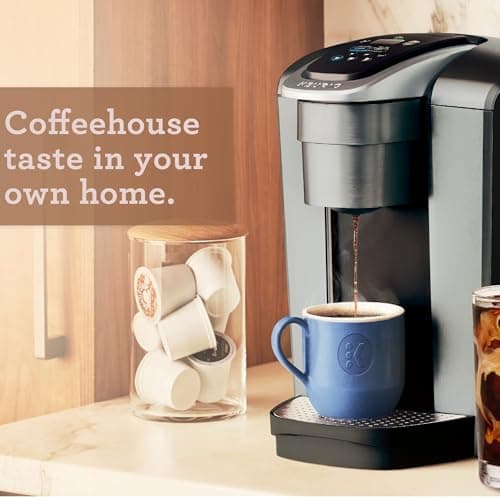 Cafetera Keurig K-Elite de Taza Única K-Cup (Plata Cepillada)