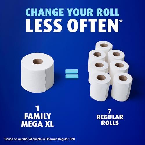 Charmin Ultra Soft Cushiony Touch Toilet Paper, 18 Family Mega XL = 126 Regular Rolls, 2-Ply, White thumbnail 4