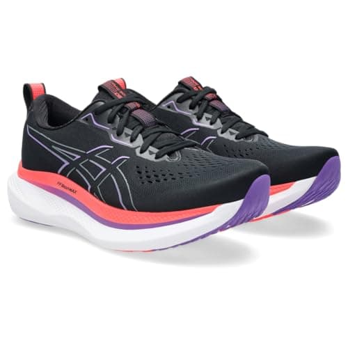 ASICS Men's GLIDERIDE MAX Running Shoe, 10, Black/Flash RED thumbnail 2