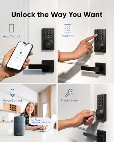 eufy Security Smart Lock C30, Keyless Entry Door Lock, Built-in WiFi Keypad Deadbolt for Front Door, No Bridge Required, Easy Installation, App Remote Control, Reliable Power, BHMA thumbnail 4