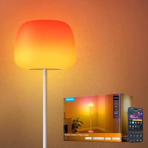 Lámpara de pie Govee Lantern: Lámpara de esquina inteligente RGBIC con Halo Gradient