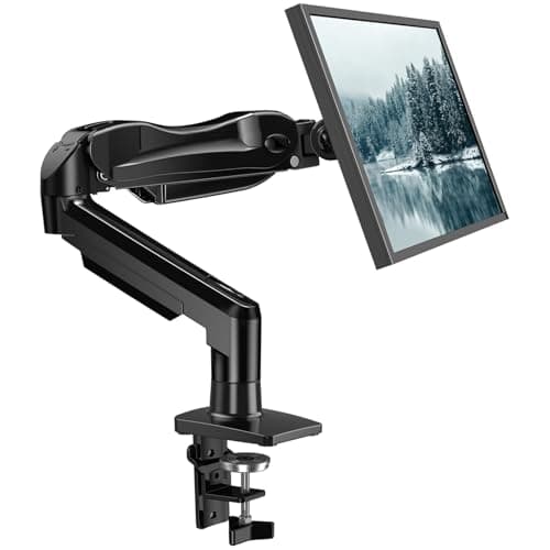 Soporte HUANUO FlowLift™ para 1 Monitor (13-32"), Brazo Ajustable VESA con Base Dual