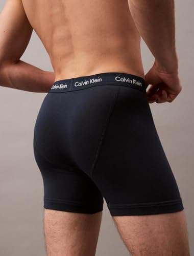 Calvin Klein Men's Cotton Stretch Megapack Boxer Briefs, Black (7 Pack), M thumbnail 5