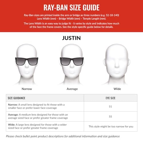 Ray-Ban RB4165 Justin 601/71 55MM Black/Plastic Lens Green Square Sunglasses for Men thumbnail 6