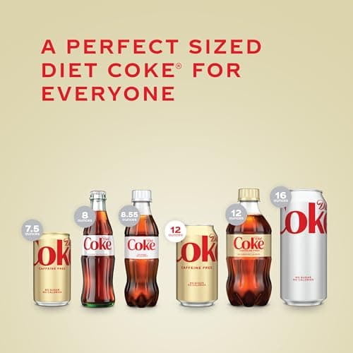 Diet Coke Caffeine Free Soda, 12 fl oz, 12 Pack (Package May Vary)