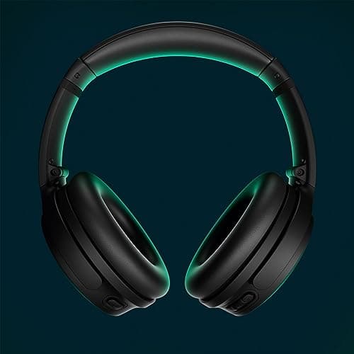 Bose QuietComfort Headphones - Wireless Bluetooth Headphones, Active Over Ear Noise Cancelling and Mic, USB-C Charging, Deep Bass, Up to 24 Hours of Playtime, Black thumbnail 2