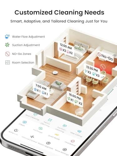 Lefant Robot Vacuum and Mop, 75-Day Self-Emptying, 6000Pa, LiDAR Navigation thumbnail 9