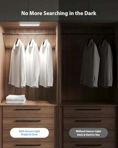 Abovizo Under Cabinet Lighting Wireless, Motion Sensor Light Indoor, 2 Pack thumbnail 2