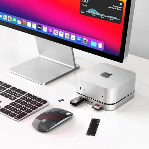 Miniatura de Dock para Mac mini M4/M5/M6 con HDMI 4K@60Hz y ranura SSD M.2 NVMe de 8TB 6