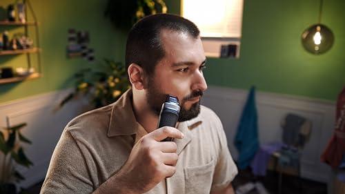 Philips Norelco Multigroom 5000 Series, All-in-One Trimmer and Hair Clipper, 18-Piece Men's Grooming Kit for Beard, Face, Hair, Body and Intimate Areas, No Blade Oil Needed, Model 